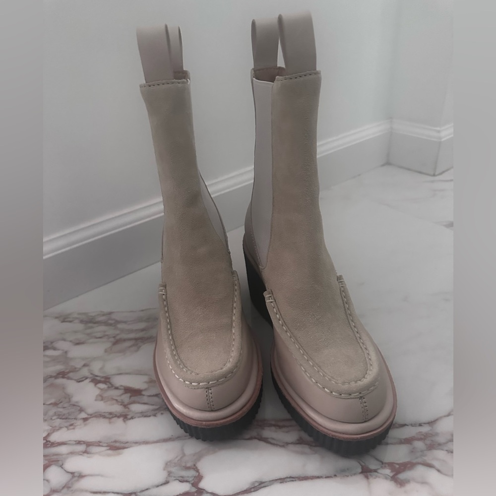 Rag & Bone Sloane Suede & Leather Chelsea Boots 37.5 - Picture 3 of 6